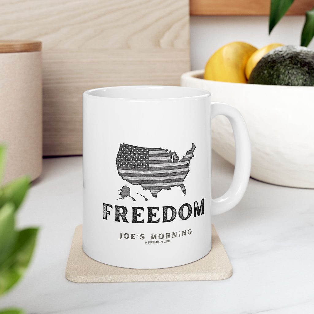 Freedom USA Flag Ceramic Mug