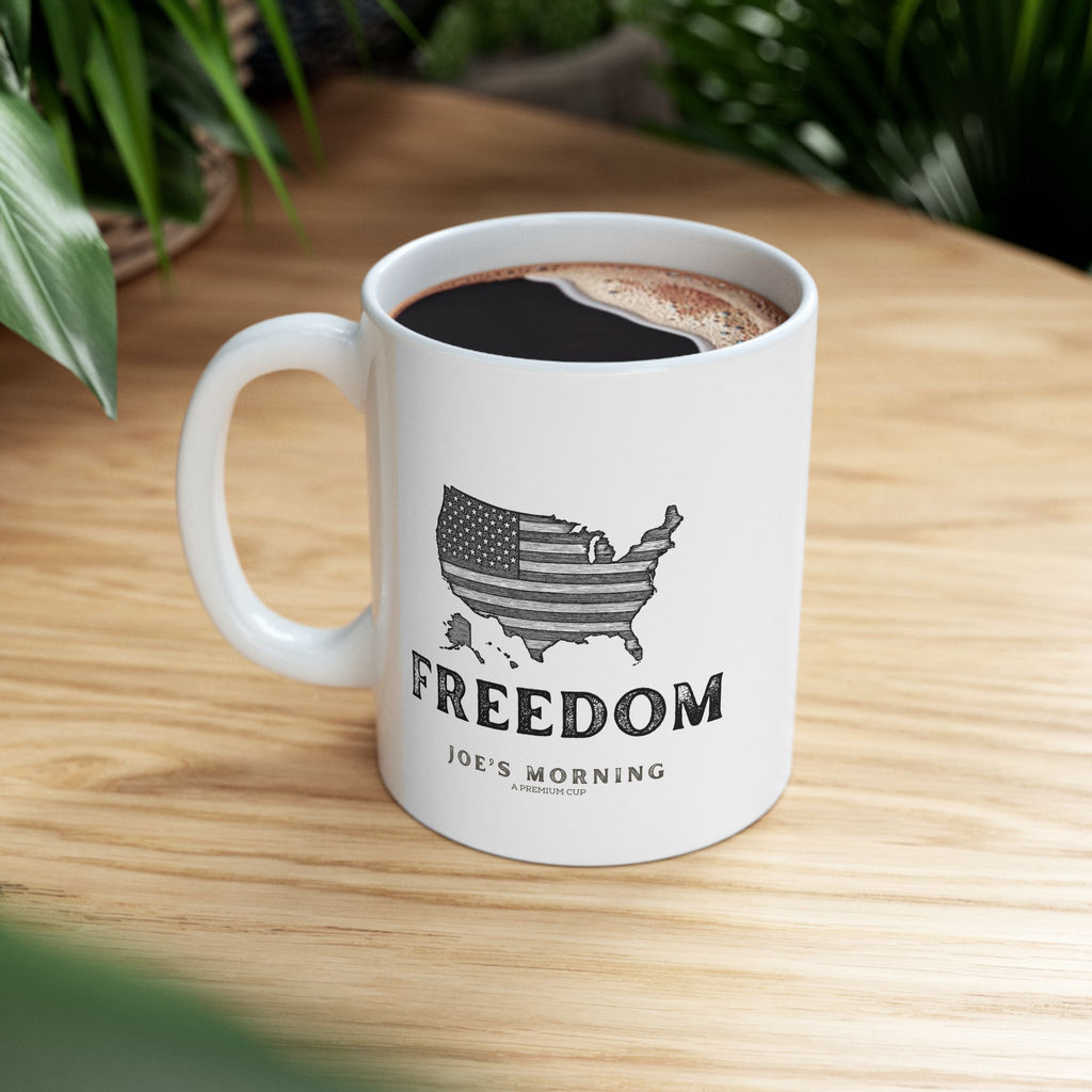 Freedom USA Flag Ceramic Mug