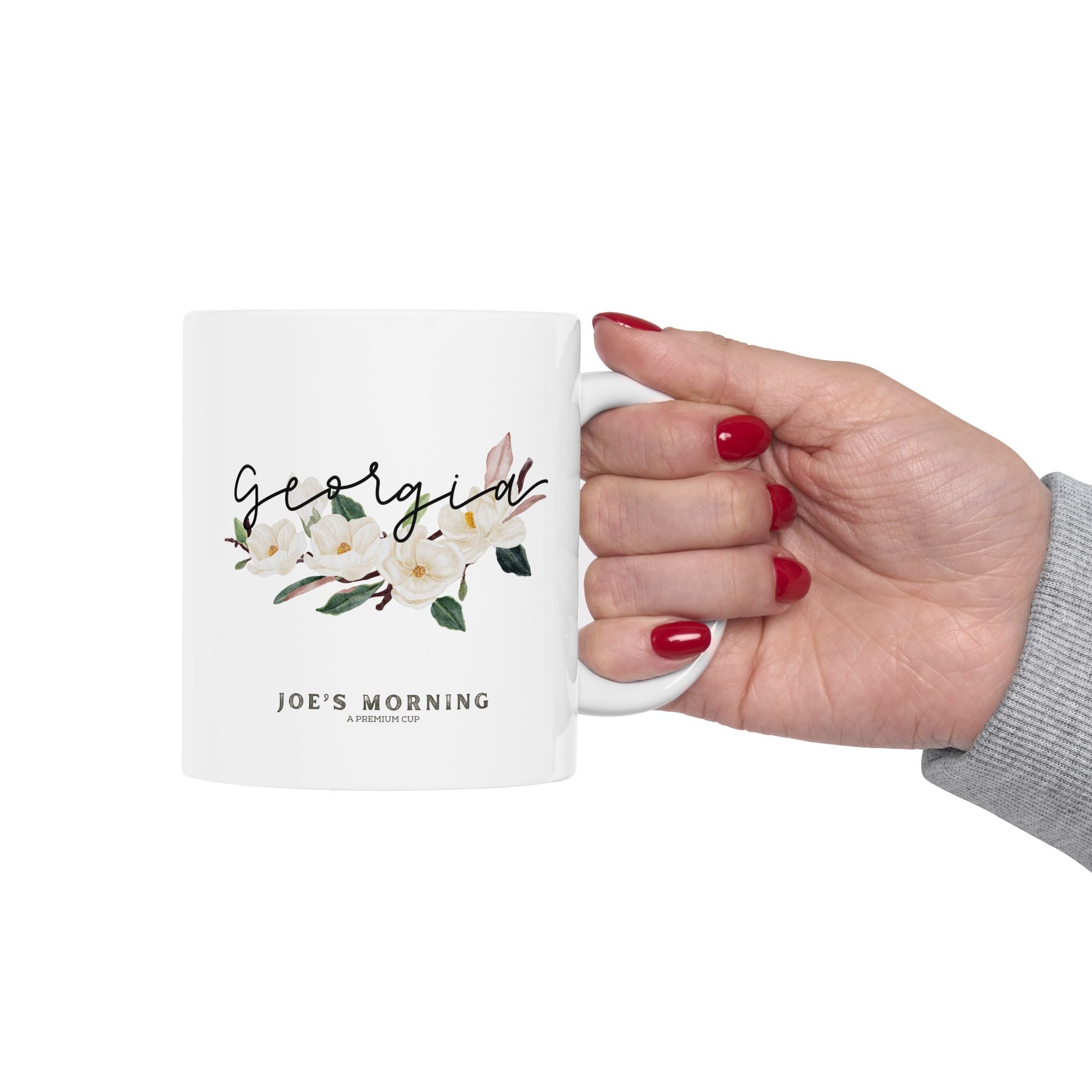 Floral “Georgia” Ceramic Mug