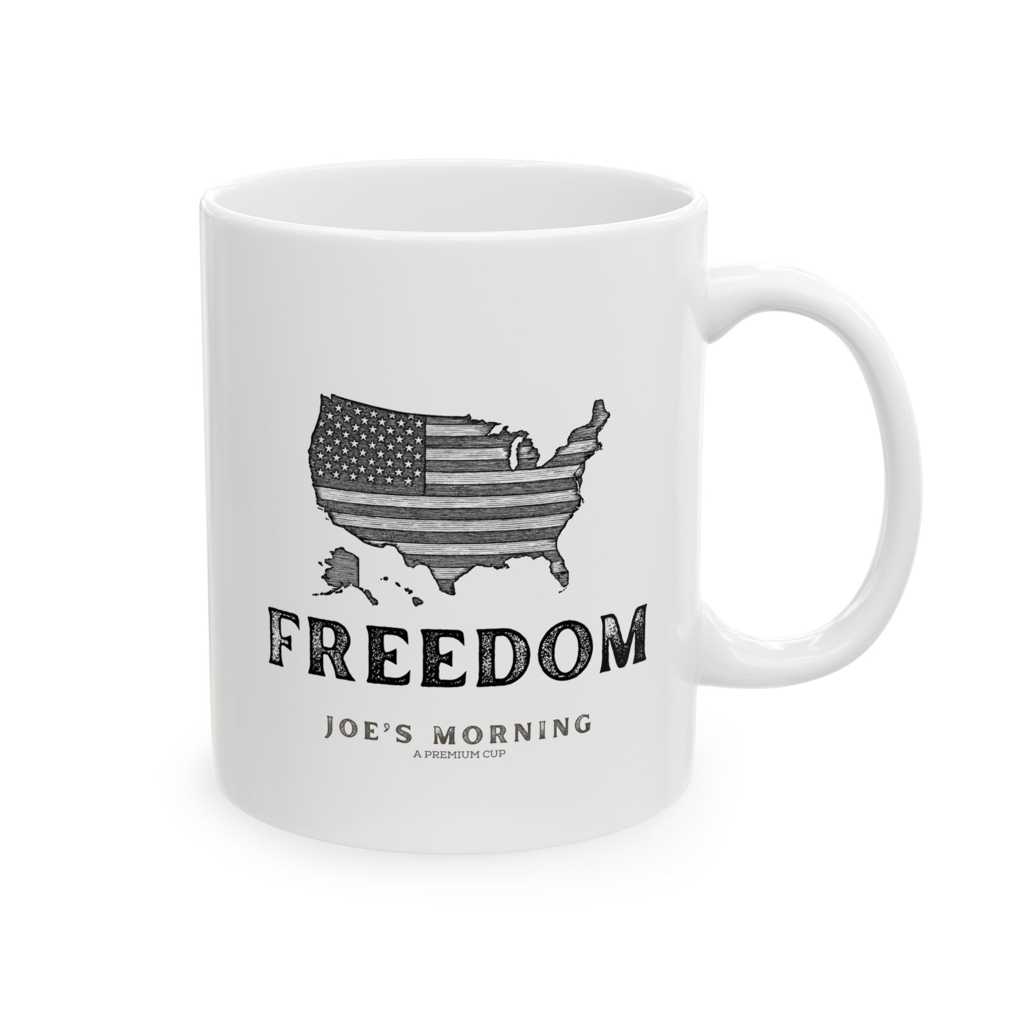 Freedom USA Flag Ceramic Mug