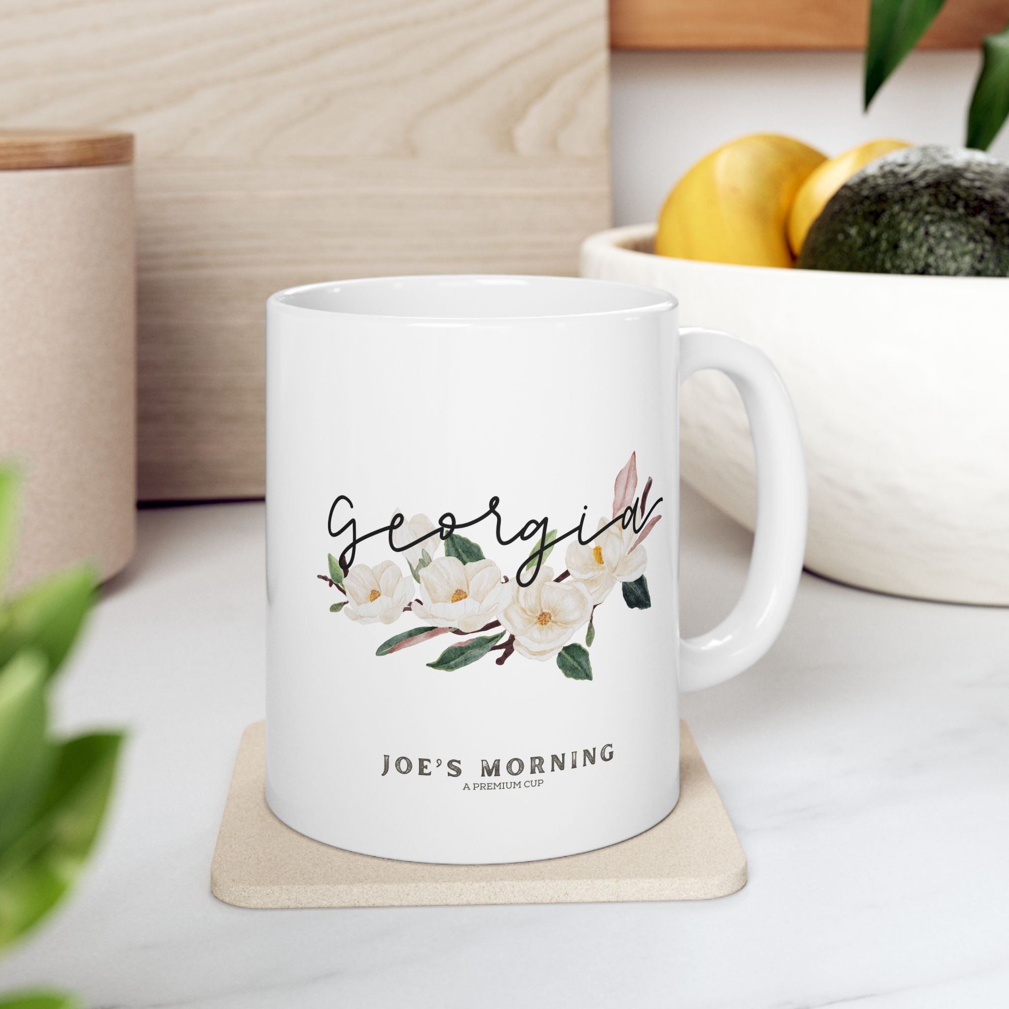 Floral “Georgia” Ceramic Mug