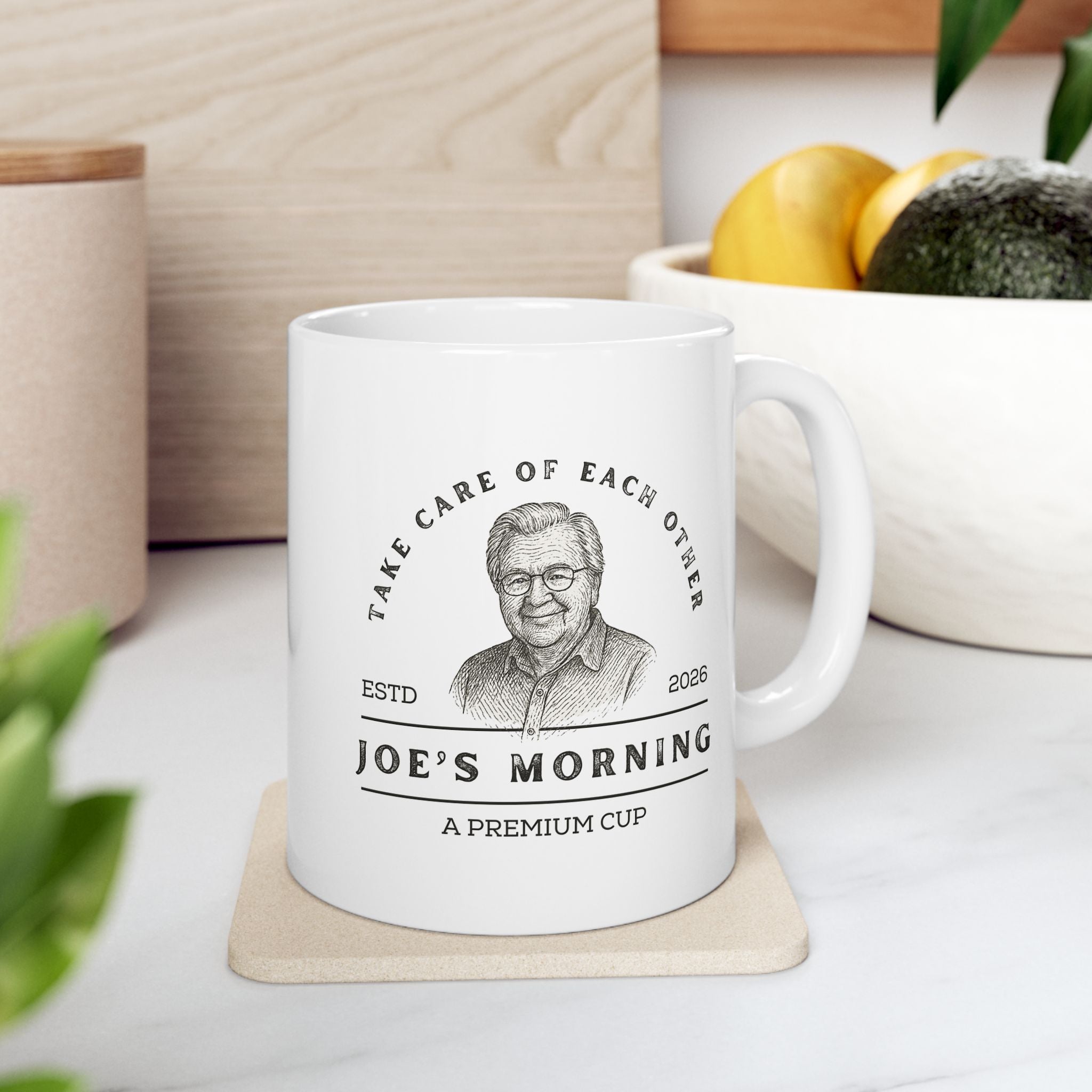 Vintage “Take Care of Your Morning” Ceramic Coffee Mug
