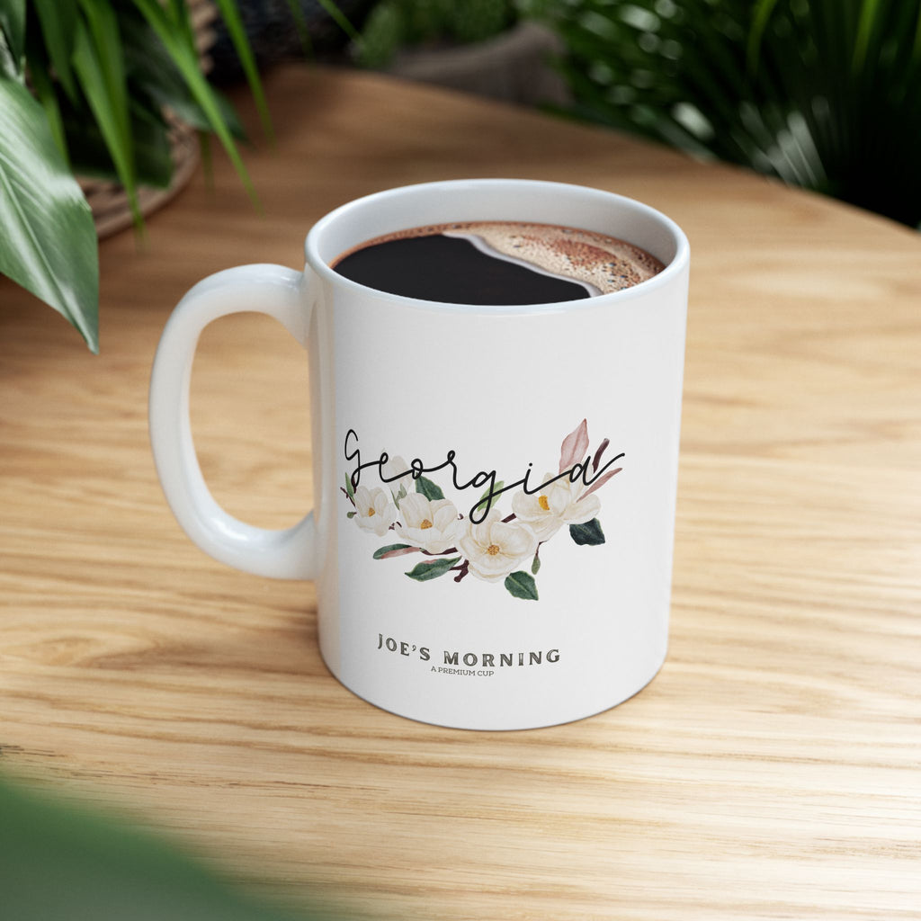 Floral “Georgia” Ceramic Mug