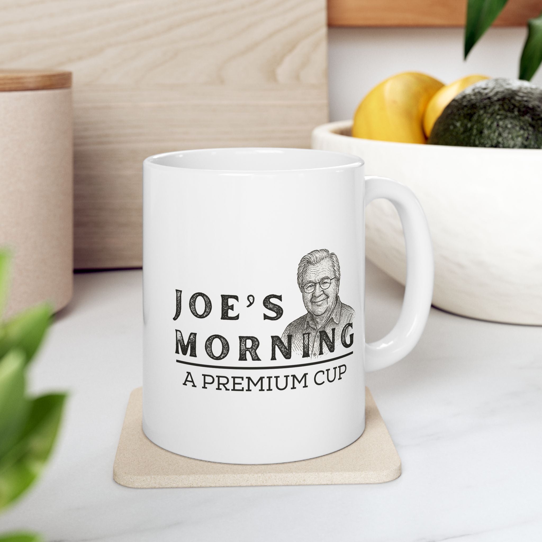 Ceramic “Morning Motivator” Vintage Portrait Coffee Mug