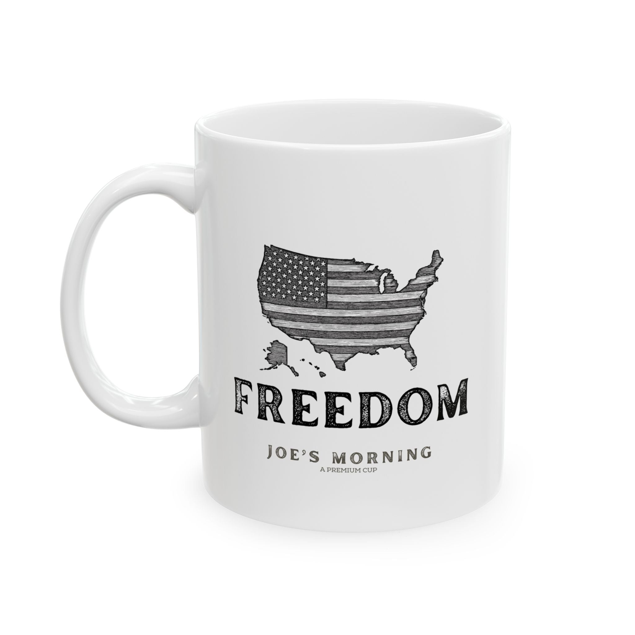 Freedom USA Flag Ceramic Mug